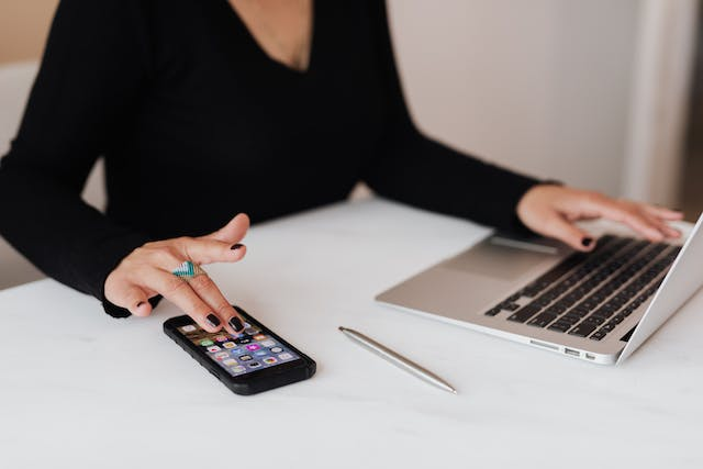 An individual exploring digital assets
