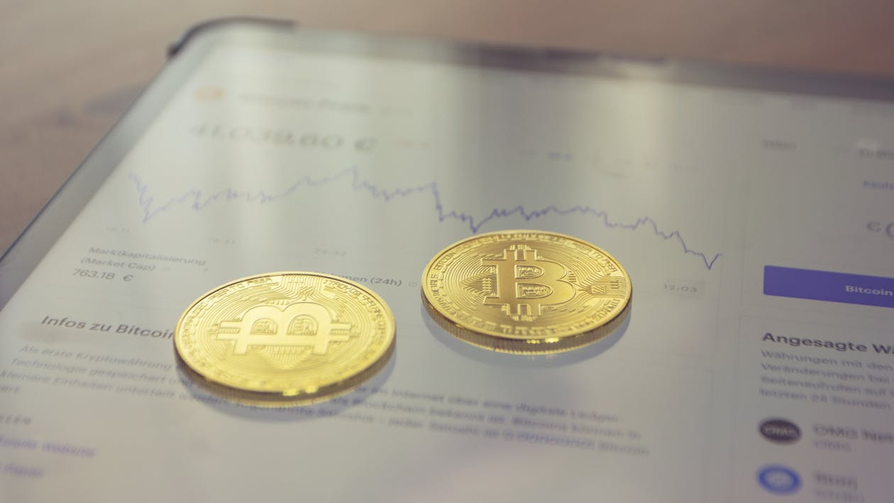 Bitcoin on a tablet