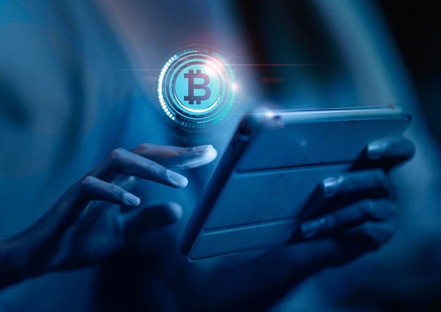 hands holding a tablet