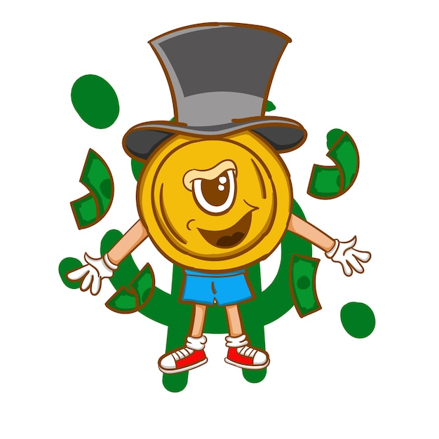 Visual representation of a memecoin in a digital crypto setting