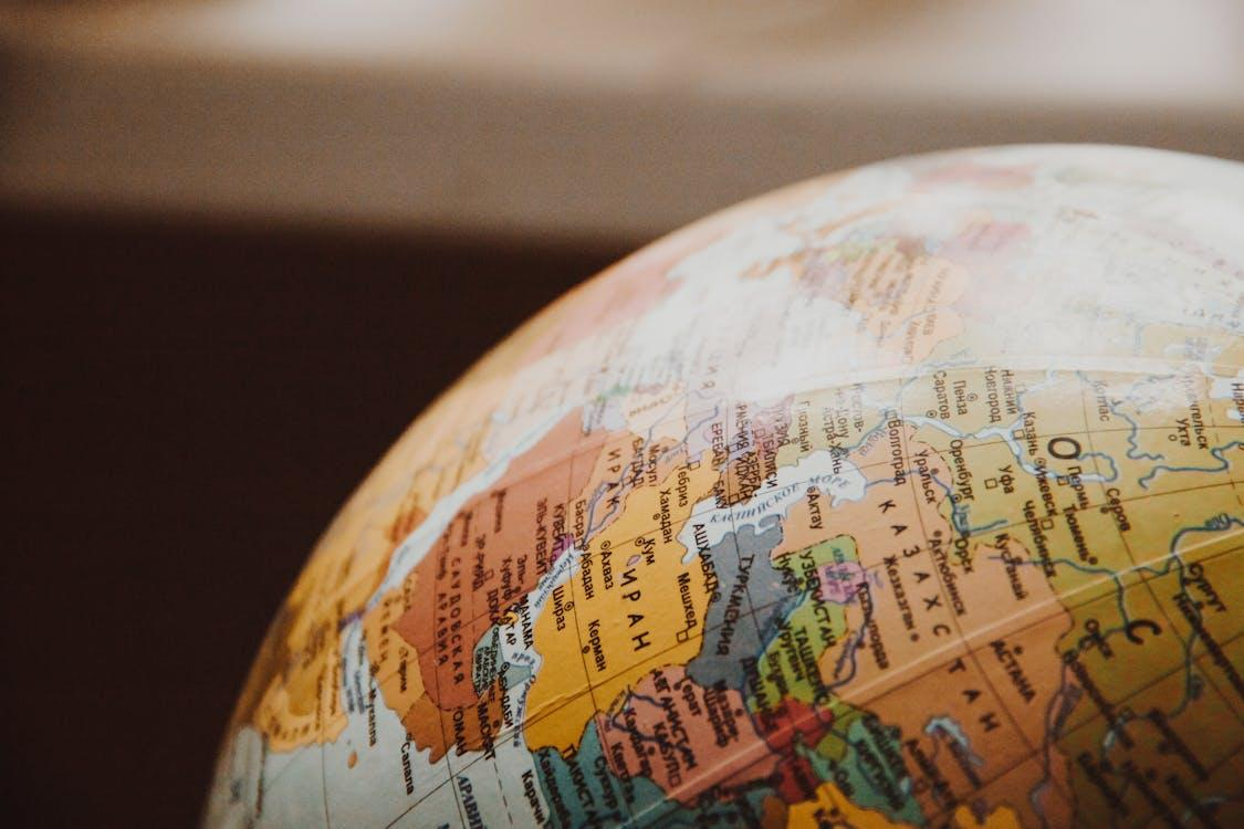 A close up of globe