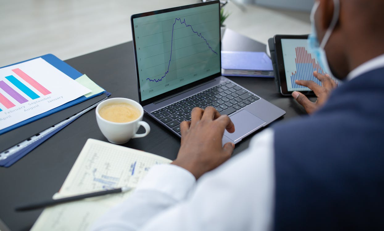 a person using a laptop