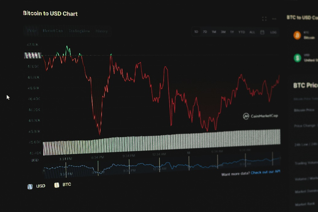 Screenshot of a digital asset performance chart illustrating price and transaction trends