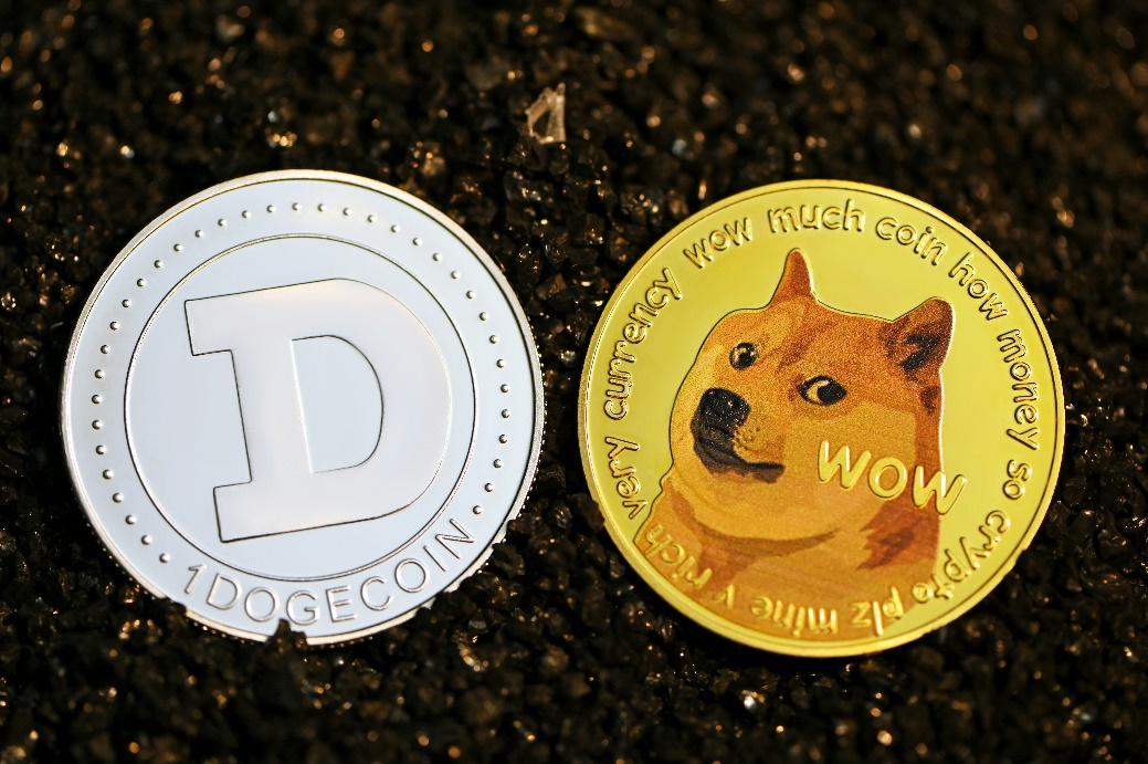 Digital coin reflecting market volatility