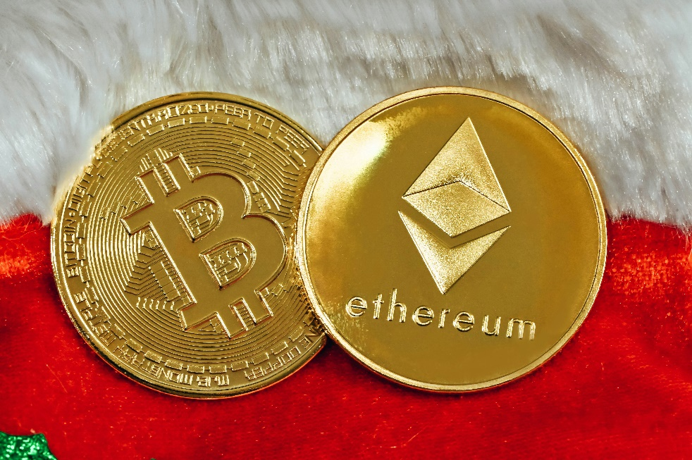 Close-up of a gold Bitcoin representing tokenized blockchain assets