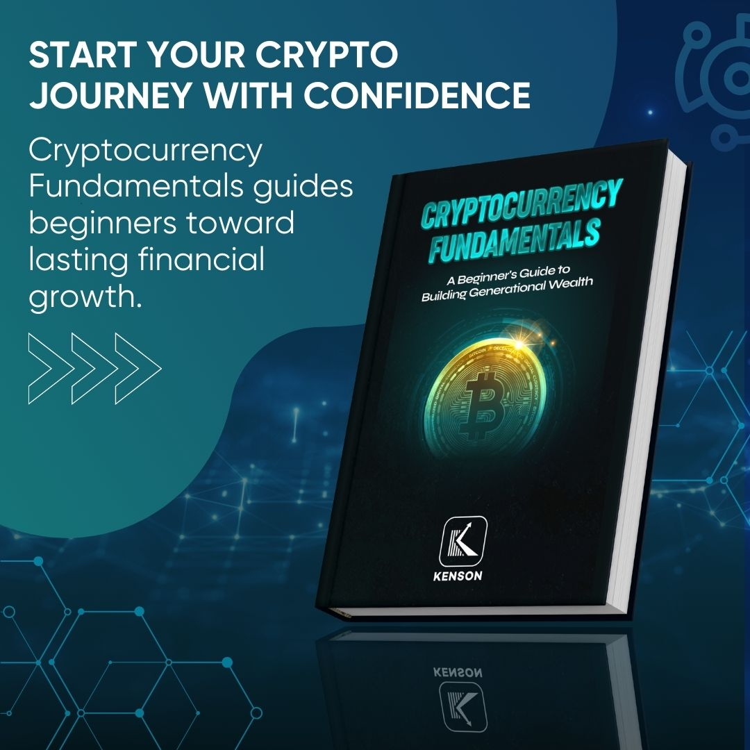 3D hardcover eBook cover of Cryptocurrency Fundamentals: A Beginner's Guide to Building Generational Wealth